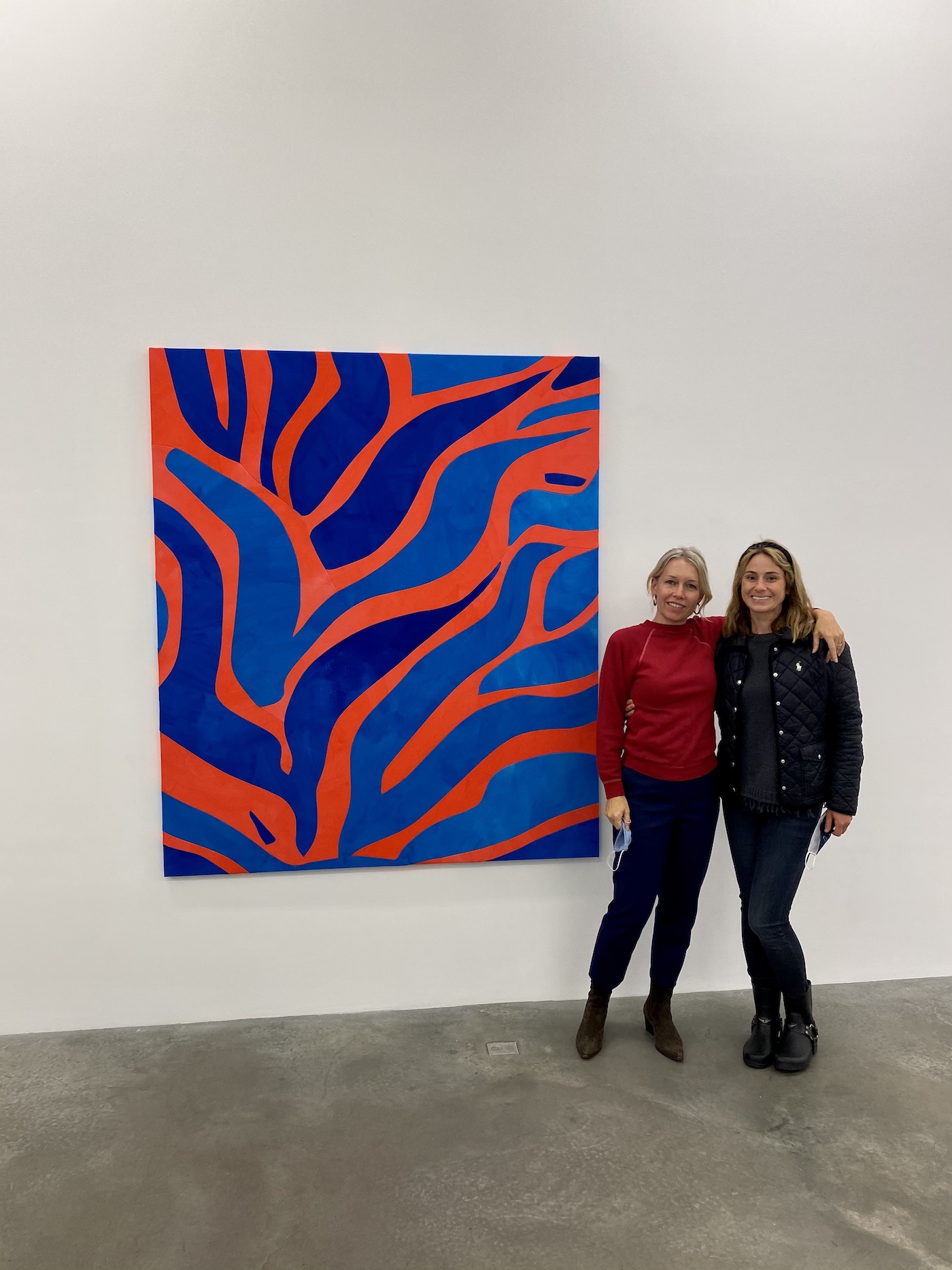 Sarah Crowner at the opening of her latest show at Casey Kaplan