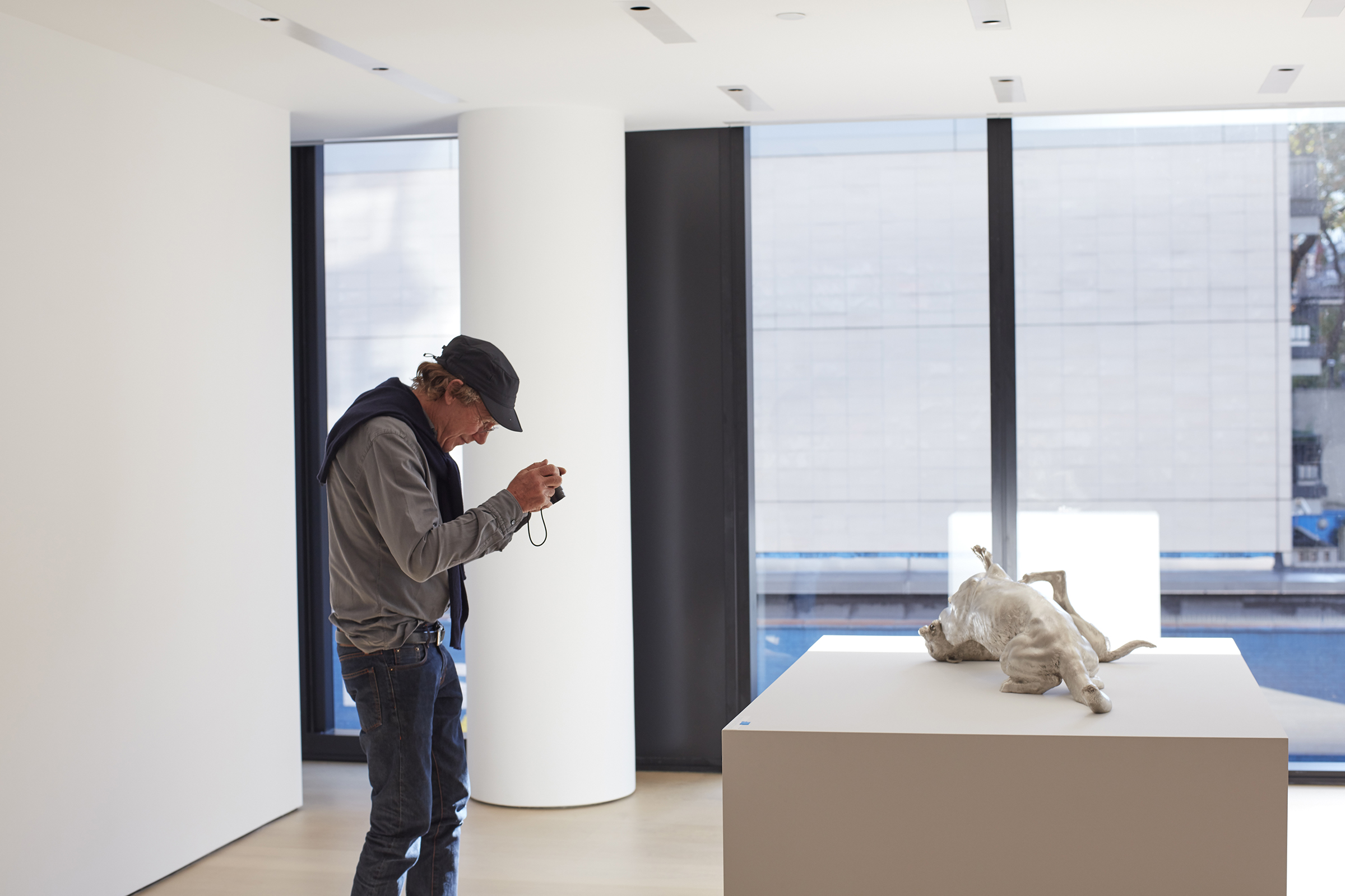 Charles Ray at his exhibition at HAF