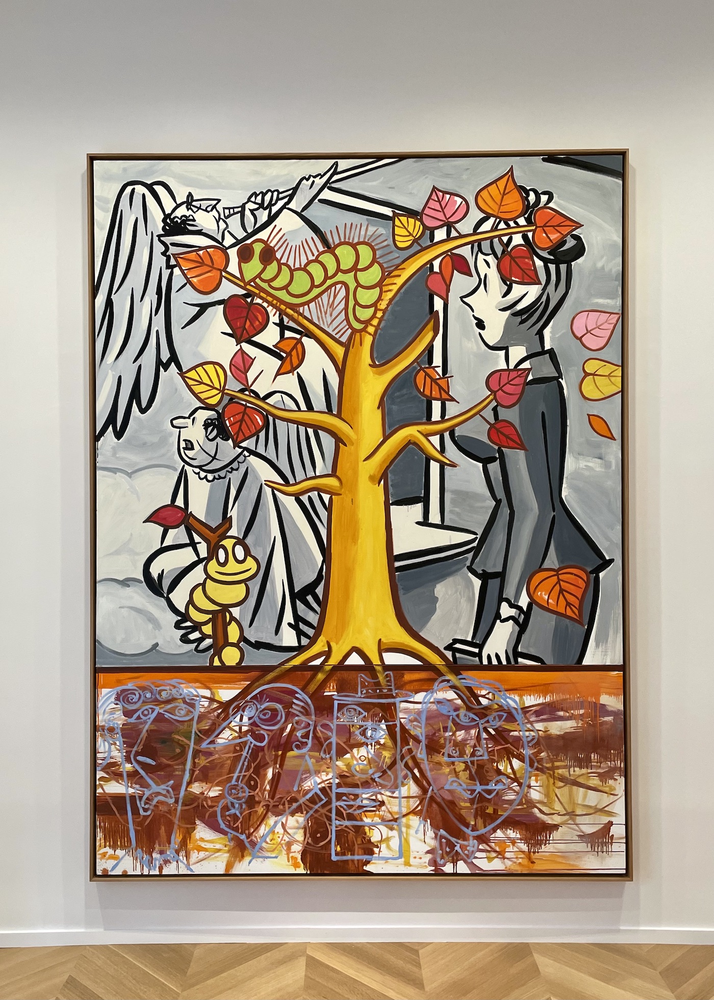 David Salle exhibition at Skarstedt