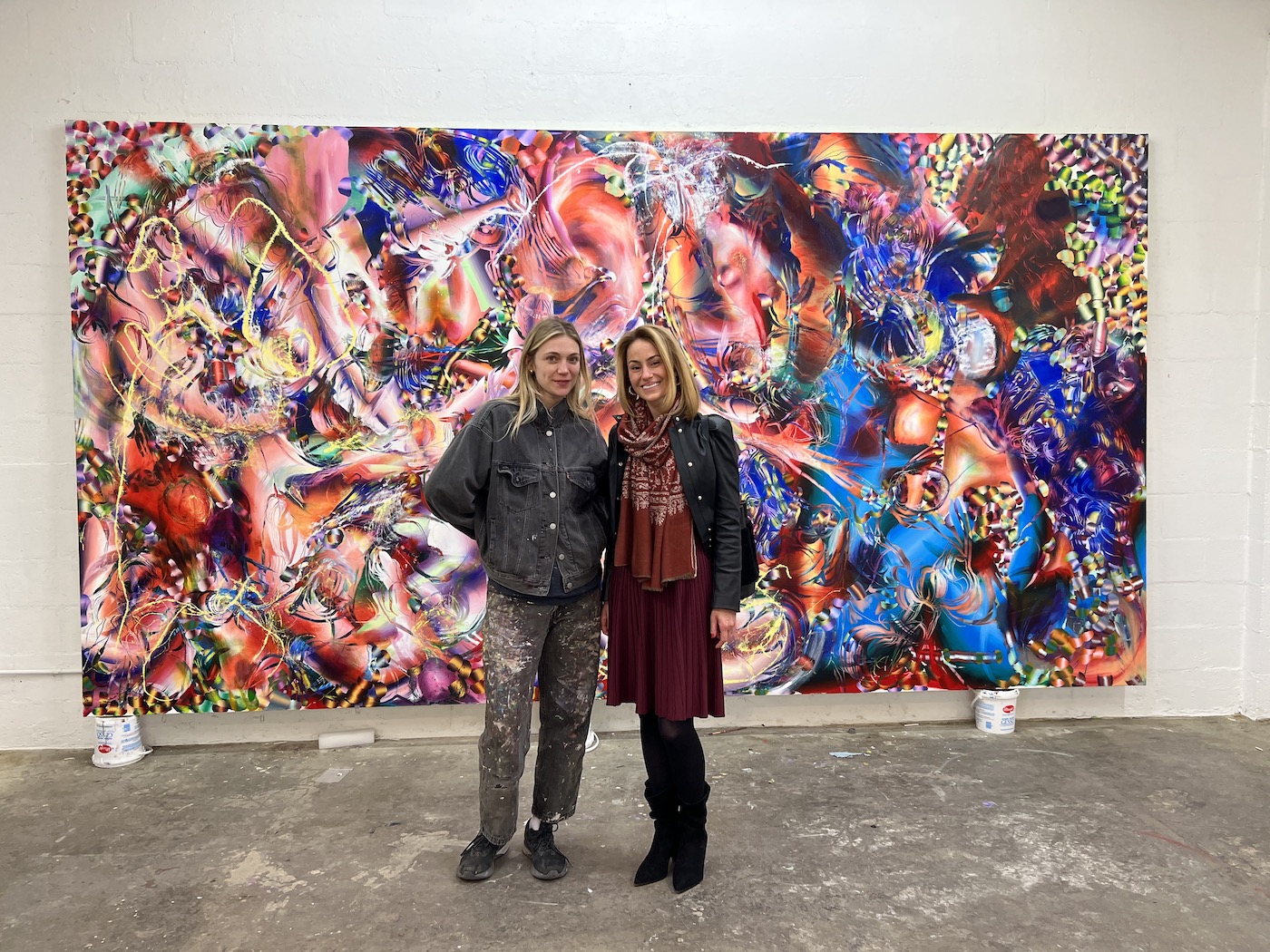 With Lauren in front of her beautiful painting